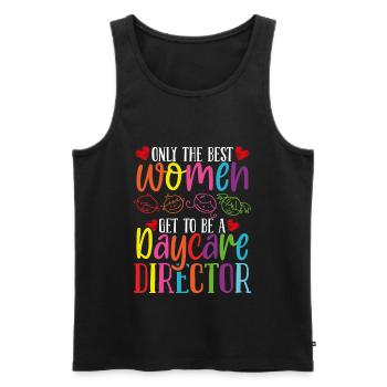 Directrices de garderies Femmes Drôle Fournisseur de services de garde d’enfants - Débardeur bio Premium Homme - noir - Devant - Michal (187cm)