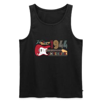 Vintage 1944 Limited Edition 78th birthday | - Men's Premium Organic Tank Top - black - Front - Michal (187cm)