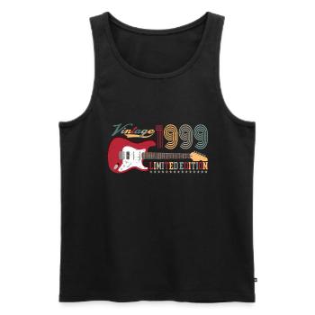 Vintage 1999 Limited Edition 23rd birthday | - Men's Premium Organic Tank Top - black - Front - Michal (187cm)