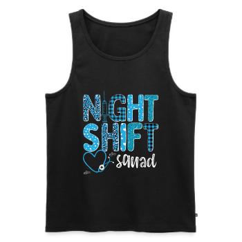Paramedic Ambulance Tech Night Shift Squad EMT - Men's Premium Organic Tank Top - black - Front - Michal (187cm)