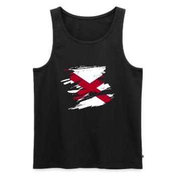 Alabama travel gift - Men's Premium Organic Tank Top - black - Front - AI Model Male 178 light (178cm)
