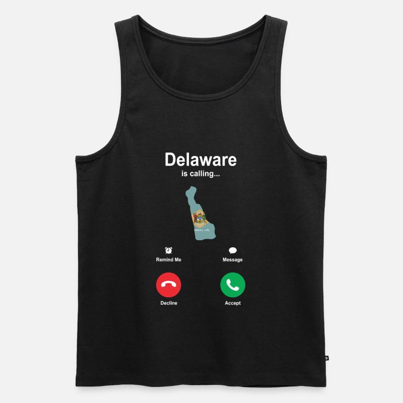 Reisendes Delaware geschenk - Männer Premium Bio Tank Top - Schwarz