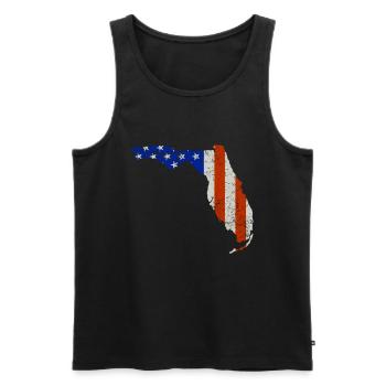 Cadeau maison en Floride - Débardeur bio Premium Homme - noir - Devant - AI Model Male 178 light (178cm)