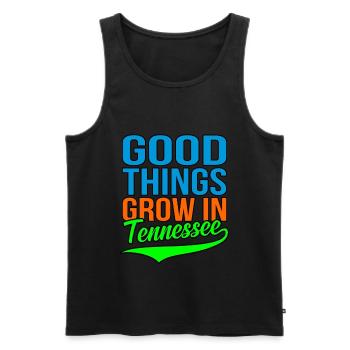 Wachsen Sie In Tennessee geschenk - Männer Premium Bio Tank Top - Schwarz - Vorne - Michal (187cm)
