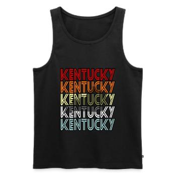 Kentucky resident gift - Men's Premium Organic Tank Top - black - Front - AI Model Male 178 light (178cm)