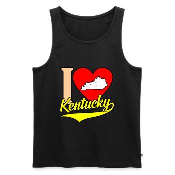 I Herz kentucky geschenk - Männer Premium Bio Tank Top - Schwarz - Vorne - AI Model Male 178 light (178cm)