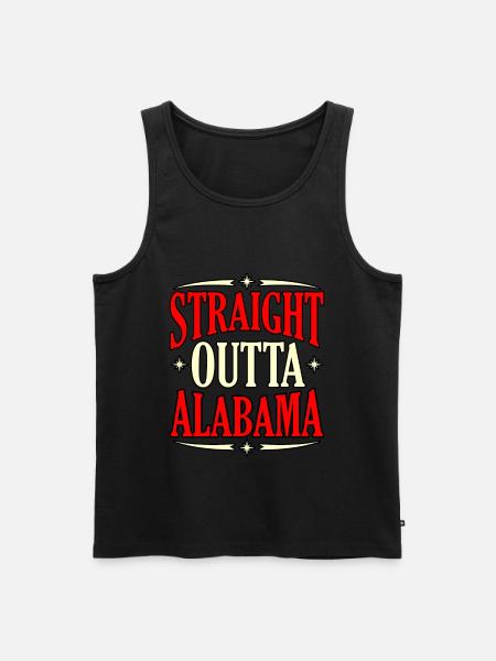 Traveller Alabama gift - Men's Premium Organic Tank Top - black