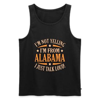I come from Alabama gift - Men's Premium Organic Tank Top - black - Front - Michal (187cm)