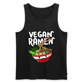 Sell My Soul For Ramen Bowl | Ramen Lover Shirt | - Männer Premium Bio Tank Top - Schwarz - Vorne - AI Model Male 178 light (178cm)
