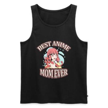 Best Anime Mom Ever | Anime Lover | Otaku Shirt | - Men's Premium Organic Tank Top - black - Front - Michal (187cm)