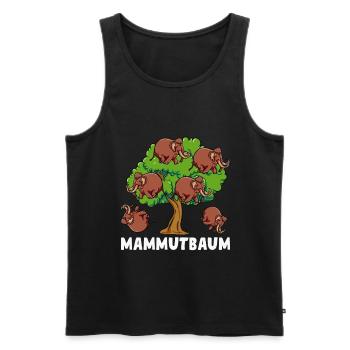 Mammutbaum Mammut Geschenkidee - Männer Premium Bio Tank Top - Schwarz - Vorne - AI Model Male 178 light (178cm)
