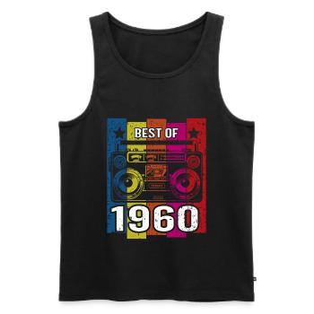 Best Of 1960 Stereo Radio Kassettenspieler - Männer Premium Bio Tank Top - Schwarz - Vorne - Michal (187cm)
