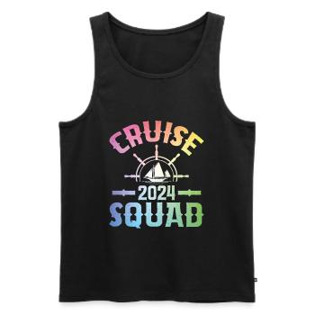 Cruise Group 2024 - Men's Premium Organic Tank Top - black - Front - Michal (187cm)