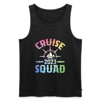 Cruise Group 2023 - Men's Premium Organic Tank Top - black - Front - Michal (187cm)