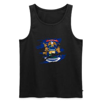 Michigan home proud gift - Men's Premium Organic Tank Top - black - Front - Michal (187cm)