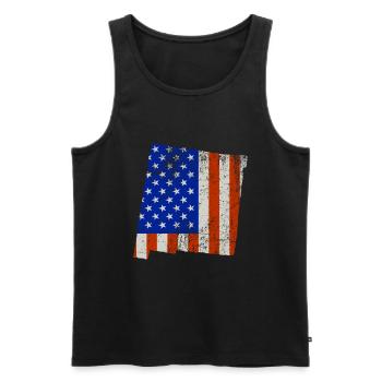 New Mexico Home Usa flaggen geschenk - Männer Premium Bio Tank Top - Schwarz - Vorne - Michal (187cm)