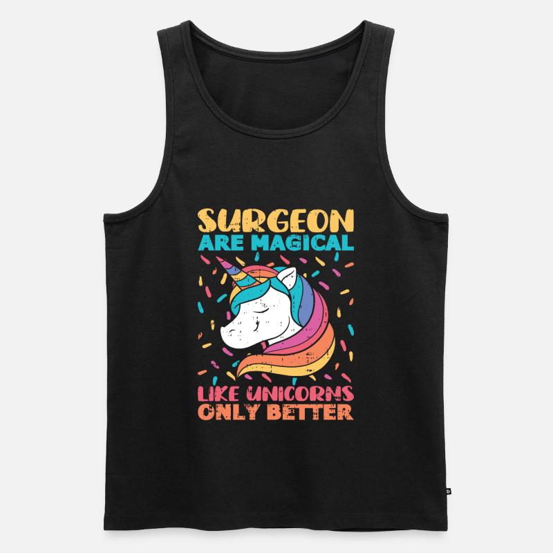 Chirurg - Männer Premium Bio Tank Top - Schwarz
