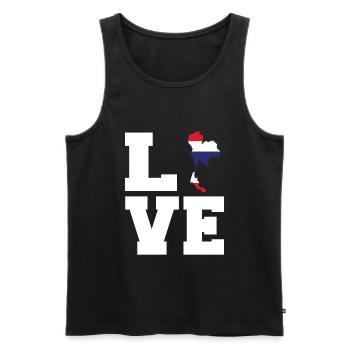 Thailand - Männer Premium Bio Tank Top - Schwarz - Vorne - Michal (187cm)