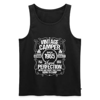 1965 Camper Mountains Scout Scouting Camping 1965 - Männer Premium Bio Tank Top - Schwarz - Vorne - Michal (187cm)