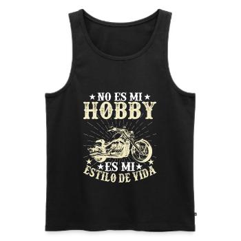 Ce N'est Pas Mon Hobby C'est Mon Style De Vie - Débardeur bio Premium Homme - noir - Devant - Michal (187cm)