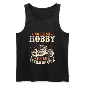 Ce N'est Pas Mon Hobby C'est Mon Style De Vie - Débardeur bio Premium Homme - noir - Devant - Michal (187cm)
