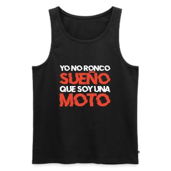 Une Idée De Cadeau Amusante Pour Les Motards - Débardeur bio Premium Homme - noir - Devant - Michal (187cm)