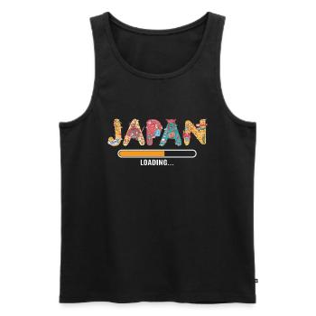 Cadeau Beauté du Japon - Débardeur bio Premium Homme - noir - Devant - Michal (187cm)
