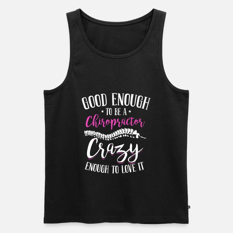 Chiropraktiker - Männer Premium Bio Tank Top - Schwarz