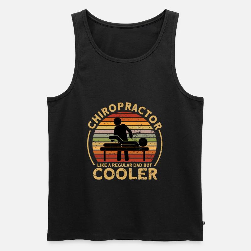 Chiropraktiker - Männer Premium Bio Tank Top - Schwarz