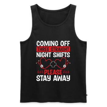 Shift ER Nurse Appreciation Emergency Room Nurse - Männer Premium Bio Tank Top - Schwarz - Vorne - Michal (187cm)