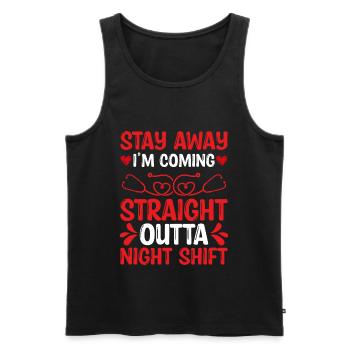 Night Shift ER Nurse worked Emergency Room Nursing - Männer Premium Bio Tank Top - Schwarz - Vorne - Michal (187cm)