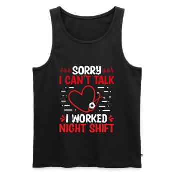 Emergency Room Nurse Appreciation Night ER Nurse - Männer Premium Bio Tank Top - Schwarz - Vorne - Michal (187cm)