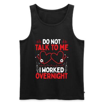Night Emergency Room Nurse Appreciation ER Nurse - Männer Premium Bio Tank Top - Schwarz - Vorne - Michal (187cm)