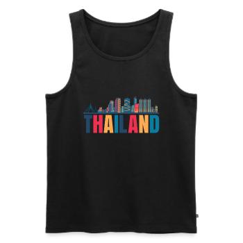 Schönheit Von Thailand geschenk - Männer Premium Bio Tank Top - Schwarz - Vorne - Michal (187cm)