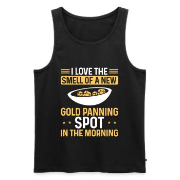 Panning Spot Prospector Panner Gold Mining Miner - Männer Premium Bio Tank Top - Schwarz - Vorne - Michal (187cm)