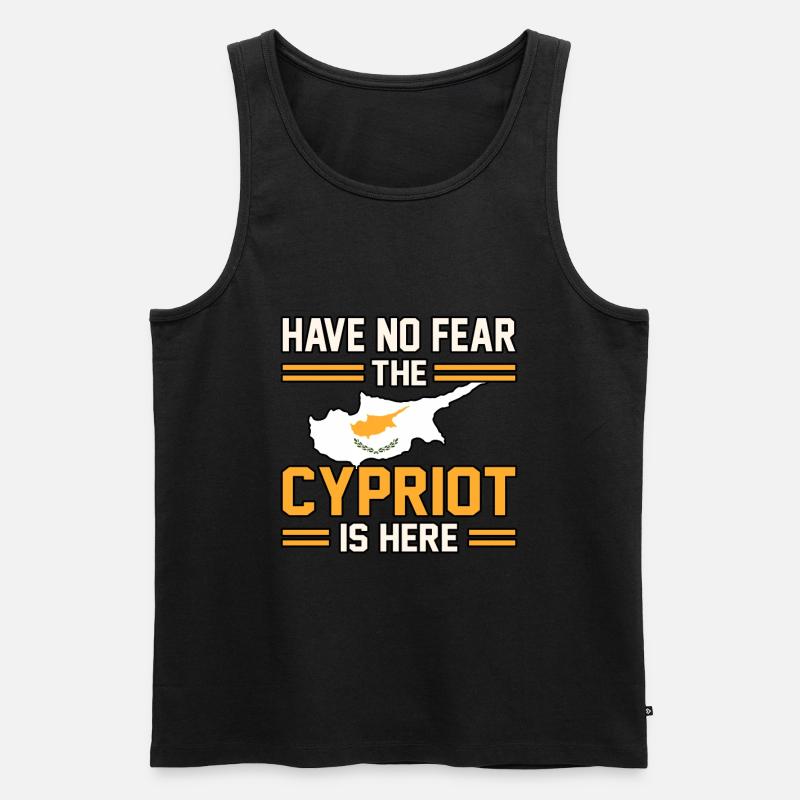 Zypern - Männer Premium Bio Tank Top - Schwarz