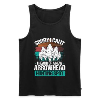 Arrowhead Hunting Sorry I cant Funny ArtifactArrow - Männer Premium Bio Tank Top - Schwarz - Vorne - Michal (187cm)