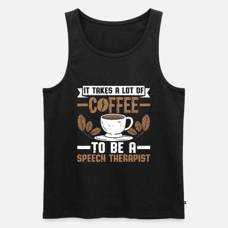 Sprachtherapeut Logopäde Geschenk - Männer Premium Bio Tank Top - Schwarz