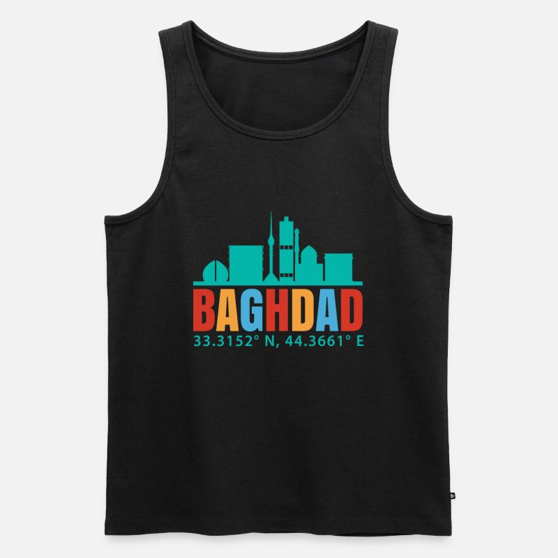 Bagdad - Männer Premium Bio Tank Top - Schwarz