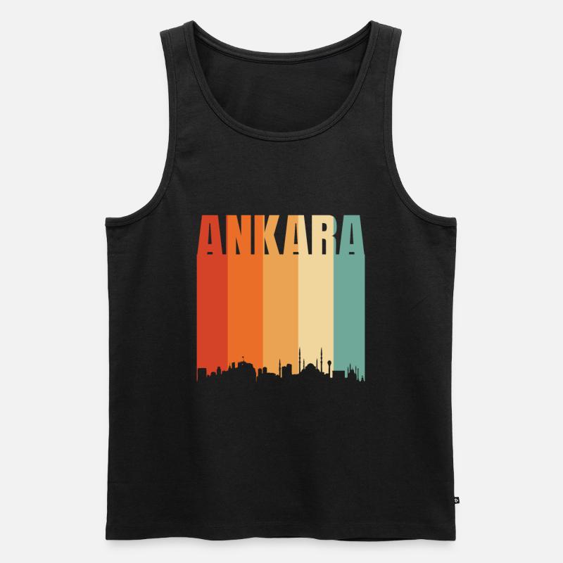 Ankara - Männer Premium Bio Tank Top - Schwarz