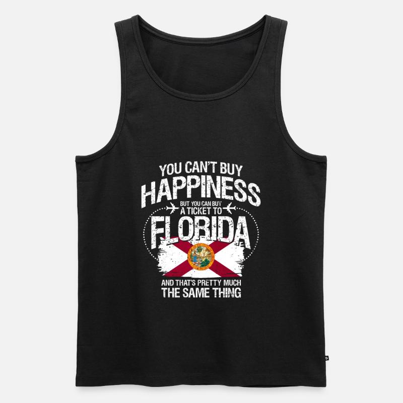 Florida - Männer Premium Bio Tank Top - Schwarz