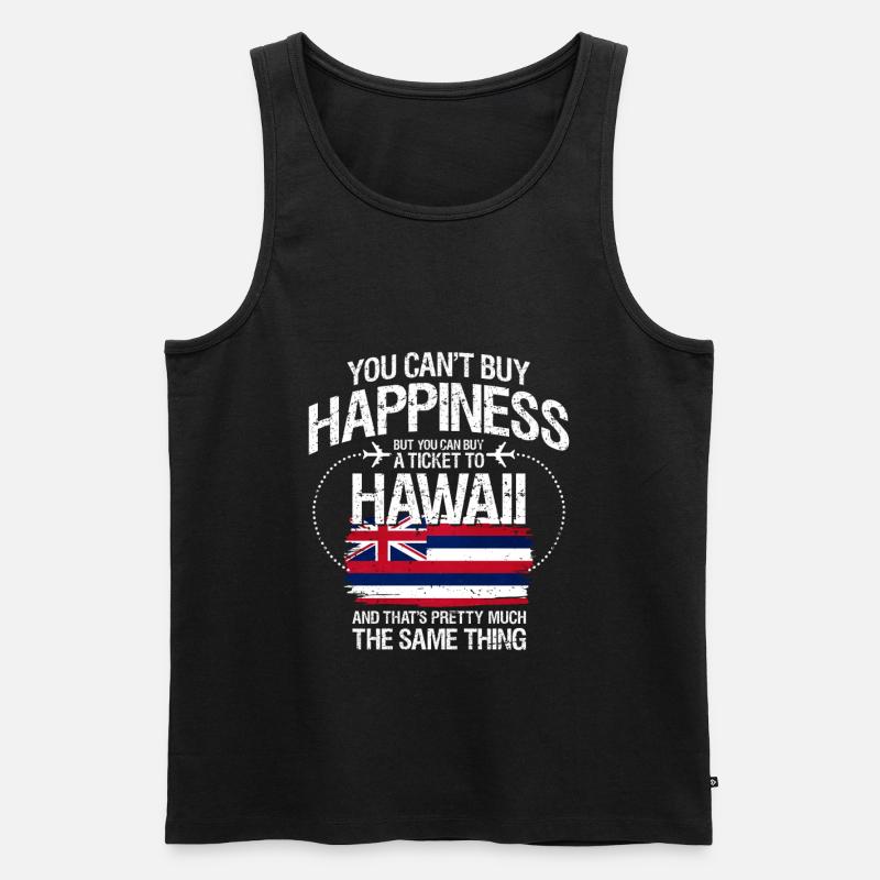 Hawaii - Männer Premium Bio Tank Top - Schwarz