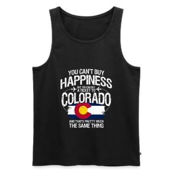 Colorado - Débardeur bio Premium Homme - noir - Devant - Michal (187cm)