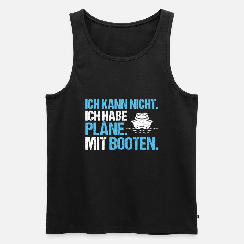 Bootsbauer Bootsbau Schiffbauer Schiffbau Boote - Männer Premium Bio Tank Top - Schwarz