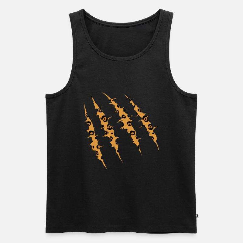 Jaguar Geschenkidee - Männer Premium Bio Tank Top - Schwarz