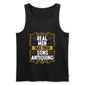 Antiquing Wax Treasure Hunter Antique Collecting - Männer Premium Bio Tank Top - Schwarz - Vorne - AI Model Male 178 light (178cm)