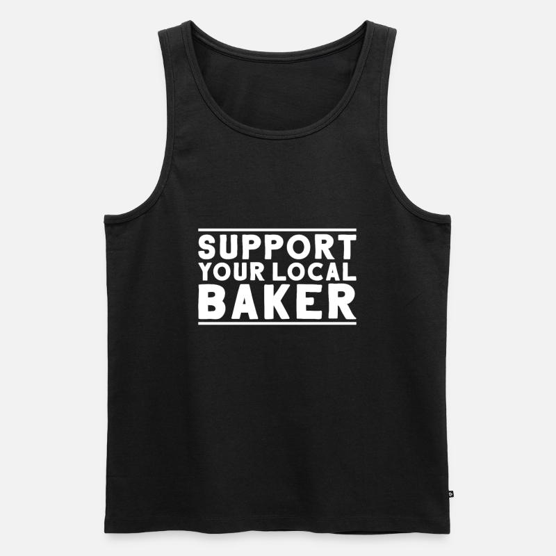 Baker Baking Baker Bakery Baking - Men's Premium Organic Tank Top - black