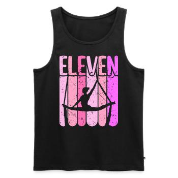 Aerialist 11. Geburtstag Aerial Silk Yoga - Männer Premium Bio Tank Top - Schwarz - Vorne - Michal (187cm)