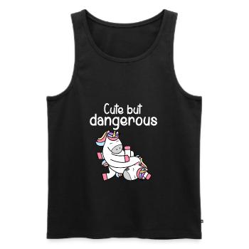 Arts martiaux judo jiu jitsu karaté - Débardeur bio Premium Homme - noir - Devant - Michal (187cm)