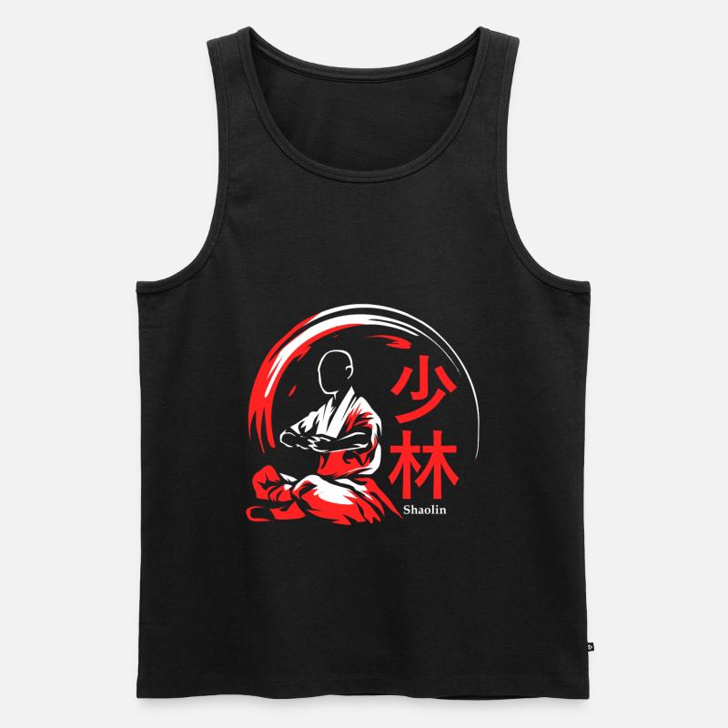 Kampfsport Shaolin - Männer Premium Bio Tank Top - Schwarz